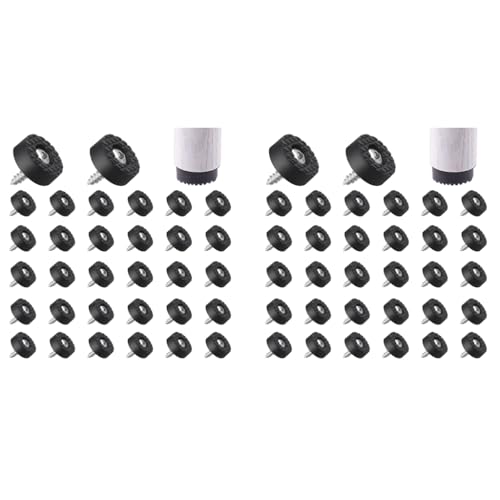 Serplex® 64PCS 0.7 Inches Round Rubber Furniture Leg Pads Screw-On Rubber Feet for Furniture Anti-Slip Floor Protectors for Chair, Table, Desk, Noise Reduction, Scratch Resistant, Durable Foot Covers Serplex® 64PCS 0.7 Inches Round Rubber Furniture Leg Pads Screw-On Rubber Feet for Furniture Anti-Slip Floor Protectors for Chair, Table, Desk, Noise Reduction, Scratch Resistant, Durable Foot Covers